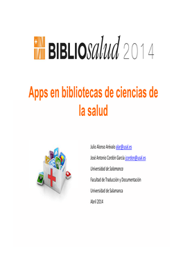 Apps En Bibliotecas De Ciencias De Pp La Salud