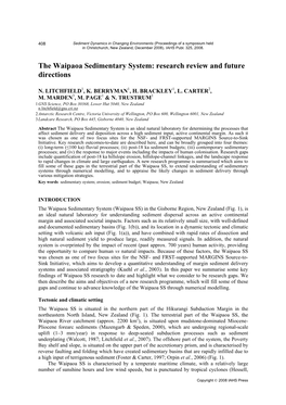 The Waipaoa Sedimentary System: Research Review and Future Directions