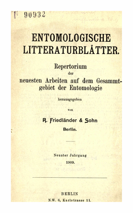 Entomologische Litteraturblàtter