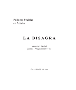 La Bisagra Politicas Sociales En Acción