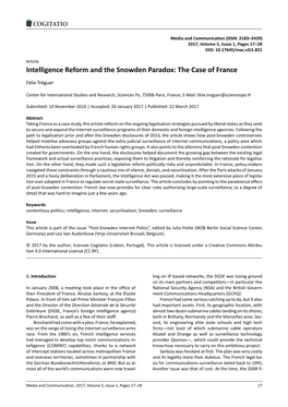 Intelligence Reform and the Snowden Paradox: the Case of France