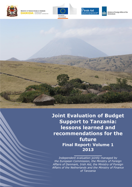 Joint Evaluation of Budget Support to Tanzania