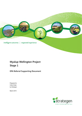 Myalup-Wellington Project Stage 1