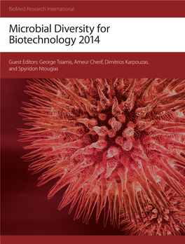 Microbial Diversity for Biotechnology 2014