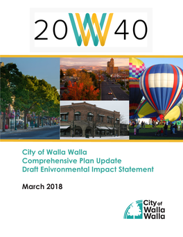 City of Walla Walla Comprehensive Plan Update Draft Enivronmental Impact Statement