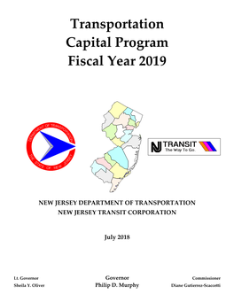 Transportation Capital Program Fiscal Year 2019