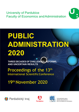 PUBLIC ADMINISTRATION 2020. Proceedings of the 13Th