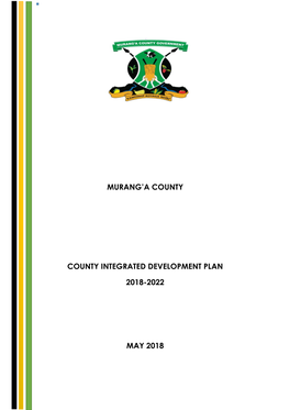 Murang'a County County Integrated Development