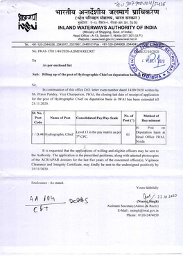 Hydrographic Chief, Inland Waterways Authority of India.PDF