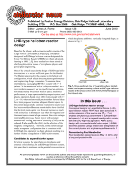 Stellarator News Issue 111, ORNL, Oct