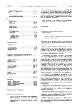 1-VIII-94 6325 De Conformidad Con 10 Previsto En Los Arts. 17.C), 18.1 Y 35.1 De La Ley Del Principado 6/1984, De 5 De Julio, De