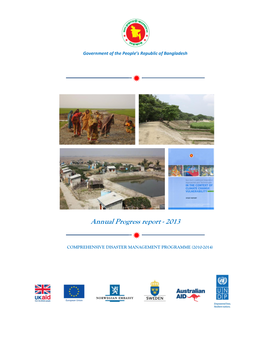 Annual Progress Report - 2013 Ð COMPREHENSIVE DISASTER MANAGEMENT PROGRAMME (2010-2014)