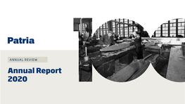 Annual Report 2020 ANNUAL REPORT 2020