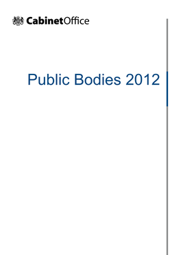 Public Bodies 2012