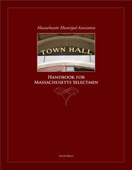 Handbook for Massachusetts Selectmen