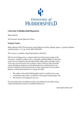 University of Huddersfield Repository