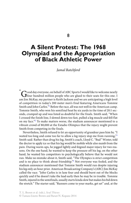 A Silent Protest: the 1968 Olympiad and the Appropriation of Black Athletic Power