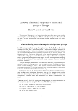 A Survey of Maximal Subgroups of Exceptional Groups of Lie Type