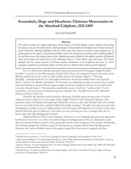 Christian Mercenaries in the Almohad Caliphate, 1121-1269