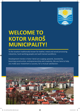 Welcome to Kотоr Vаrоš Municipality!