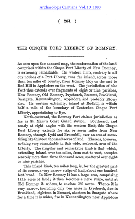 The Cinque Port Liberty of Romney