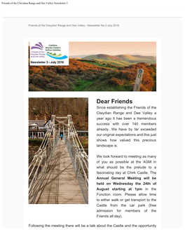 Friends of the Clwydian Range and Dee Valley Newsletter 3