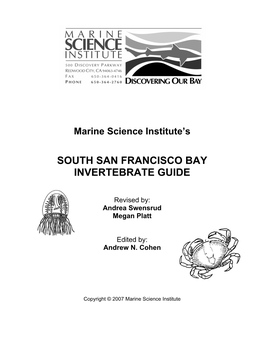 South San Francisco Bay Invertebrate Guide