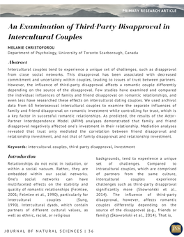 An Examination of Third-Party Disapproval in Intercultural Couples