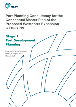 Port Planning Consultancy for the Conceptual Master Plan of the Proposed Westports Expansion CT10-CT19