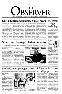NDFCU Members Hit by E-Mail Scam Sbarro Employee Publishes Memoirs