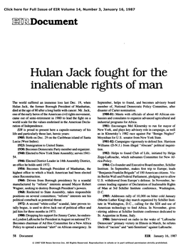 Hulan Jack Fought for the Inalienable Rights of Man