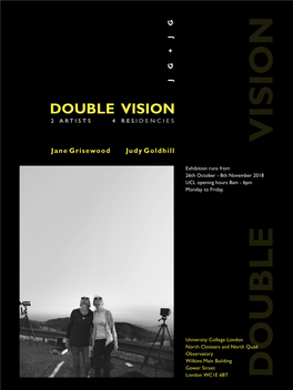 Double Vision 2 Artists 4 Residencies