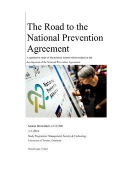The Road to the National Prevention Agreement