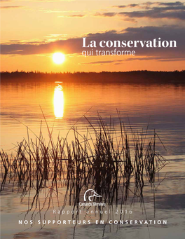 La Conservation Qui Transforme