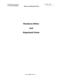 Honduras Elites and Organized Crime