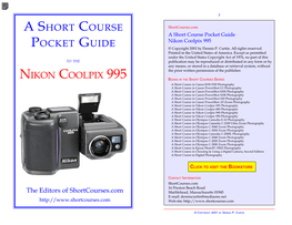 Nikon 995 Pocket Guide