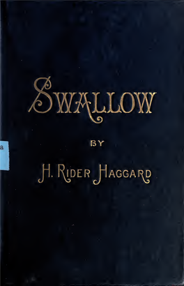 Swallow; a Tale of the Great Trek