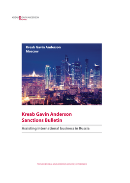 Kreab Gavin Anderson Sanctions Bulletin