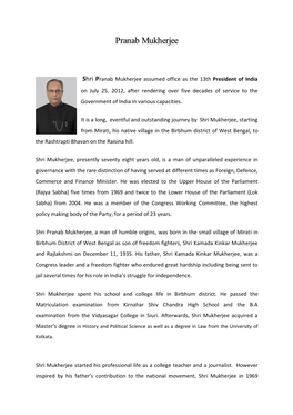 004 Pranab Mukherjee Biography Final 2014.Pdf