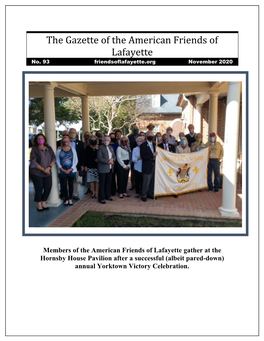 Gazette of the American Friends of Lafayette No