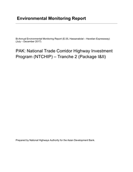 National Trade Corridor Highway Investment Program (NTCHIP) – Tranche 2 (Package I&II)