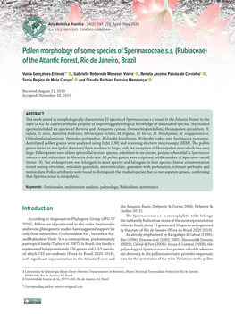 Acta Botanica Brasilica - 34(2): 243-255
