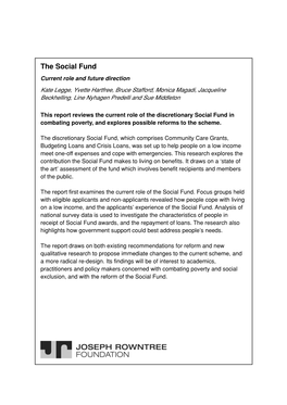 The Social Fund
