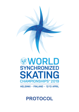 PROTOCOL World Synchronized Skating Championships® 2019