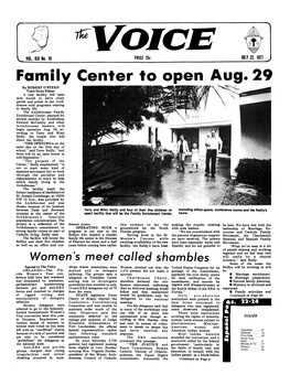 Family Center to Open Aug. 29