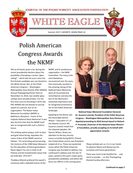 Polish American Congress Awards the NKMF