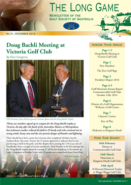 Doug Bachli Meeting at Victoria Golf Club