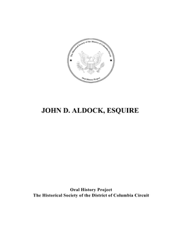 John D. Aldock, Esquire