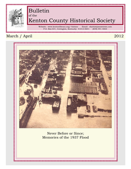Memories of the 1937 Flood Never Before Or Since; Memories of the 1937 Flood