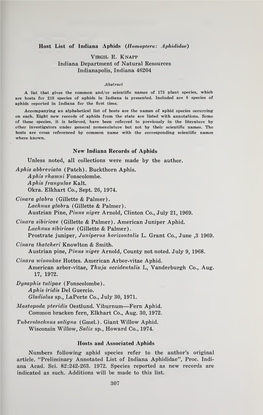 Proceedings of the Indiana Academy of Science